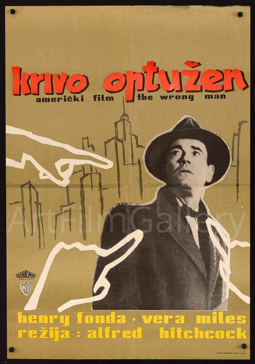 The Wrong Man Original Vintage Movie Poster