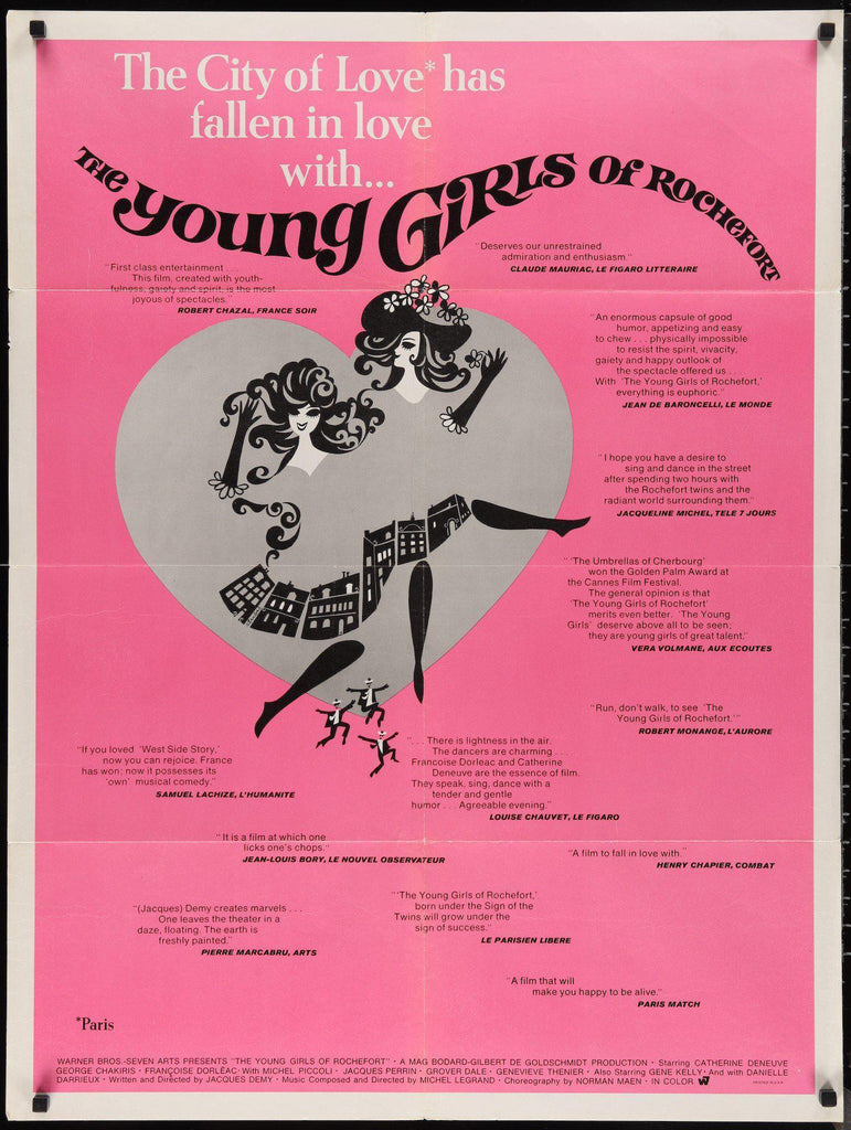 The Young Girls of Rochefort (Les Demoiselles de) Original Vintage Movie Poster