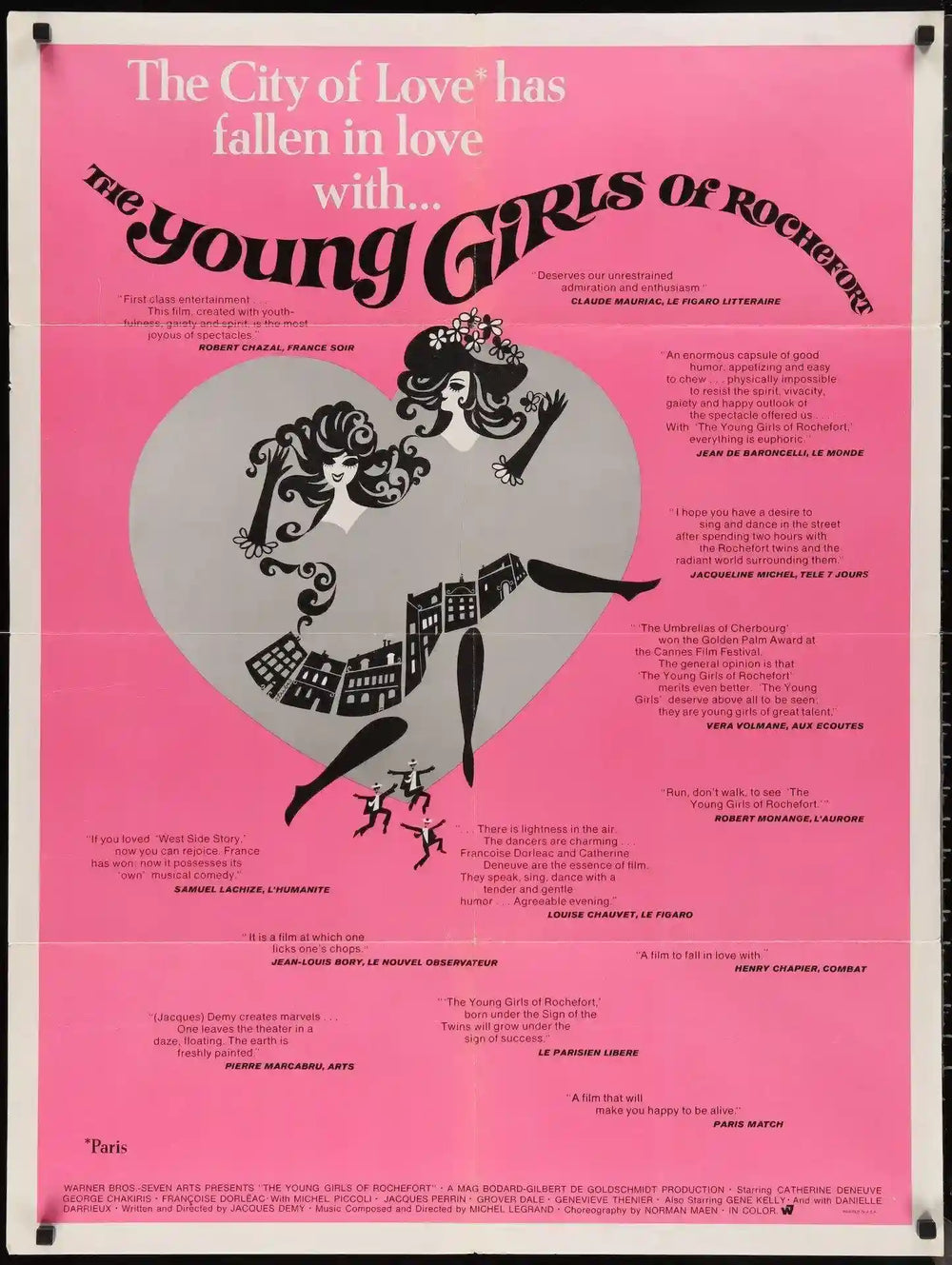 The Young Girls of Rochefort (Les Demoiselles de) Original Vintage Movie Poster