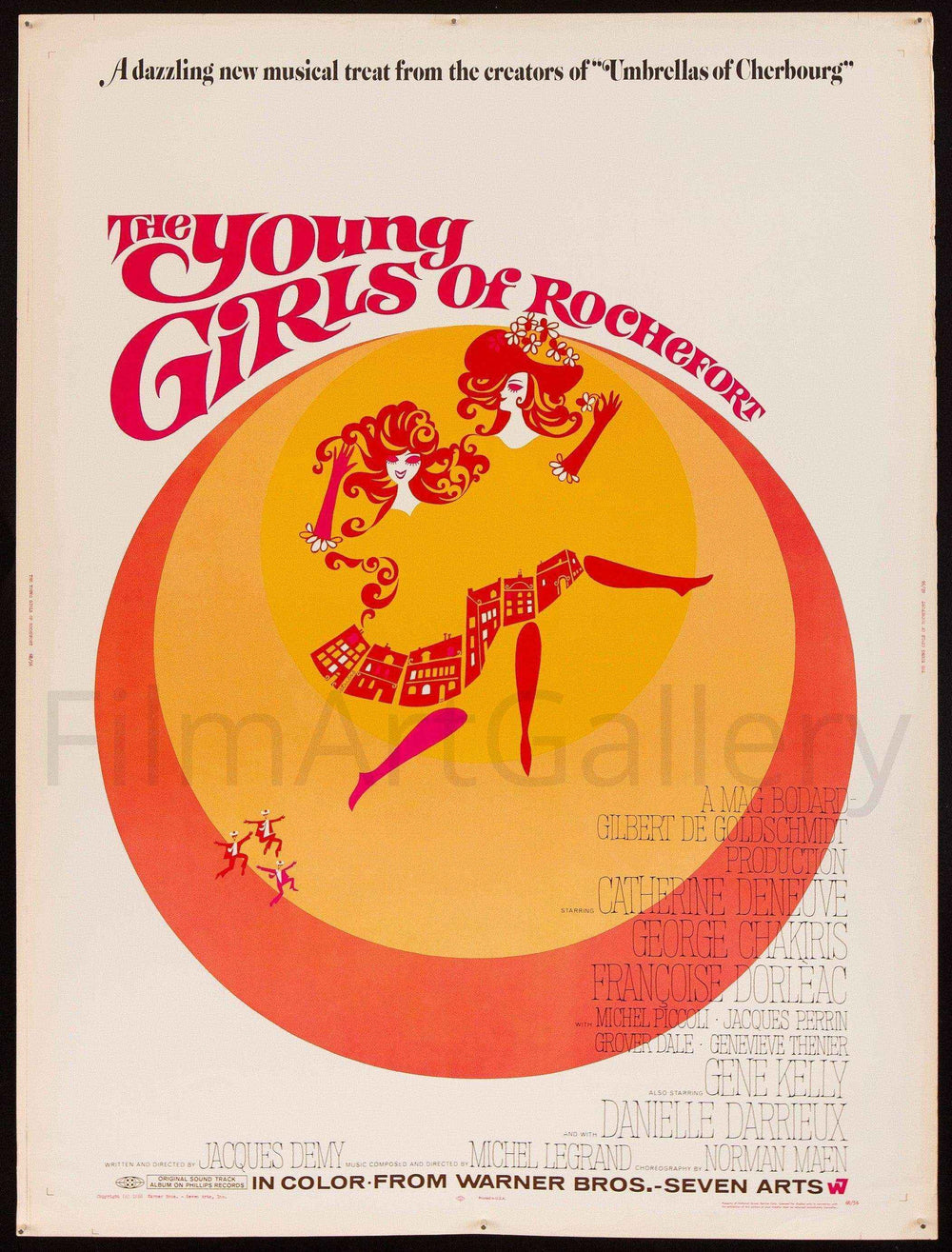 The Young Girls of Rochefort (Les Demoiselles de) Original Vintage Movie Poster