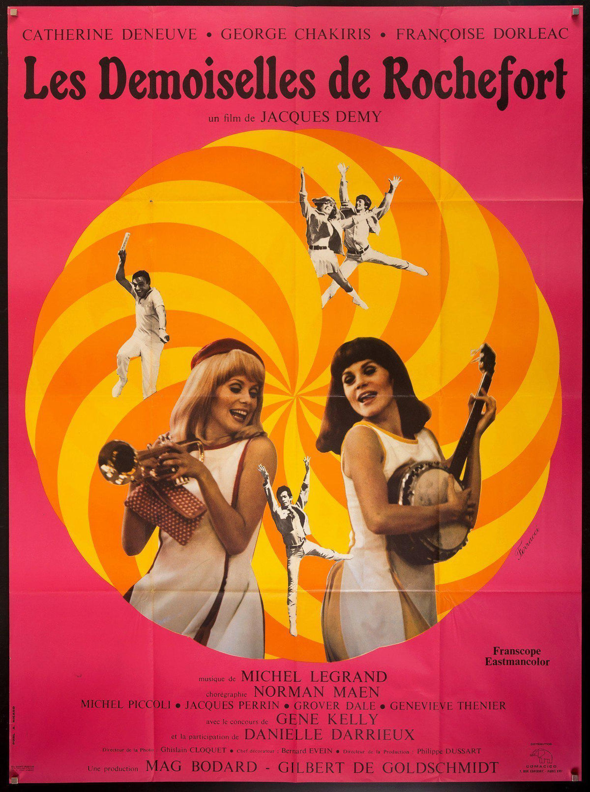 The Young Girls of Rochefort Original Vintage Movie Poster