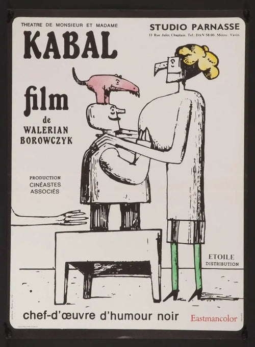 Theatre de M. et Mme. Kabal Original Vintage Movie Poster