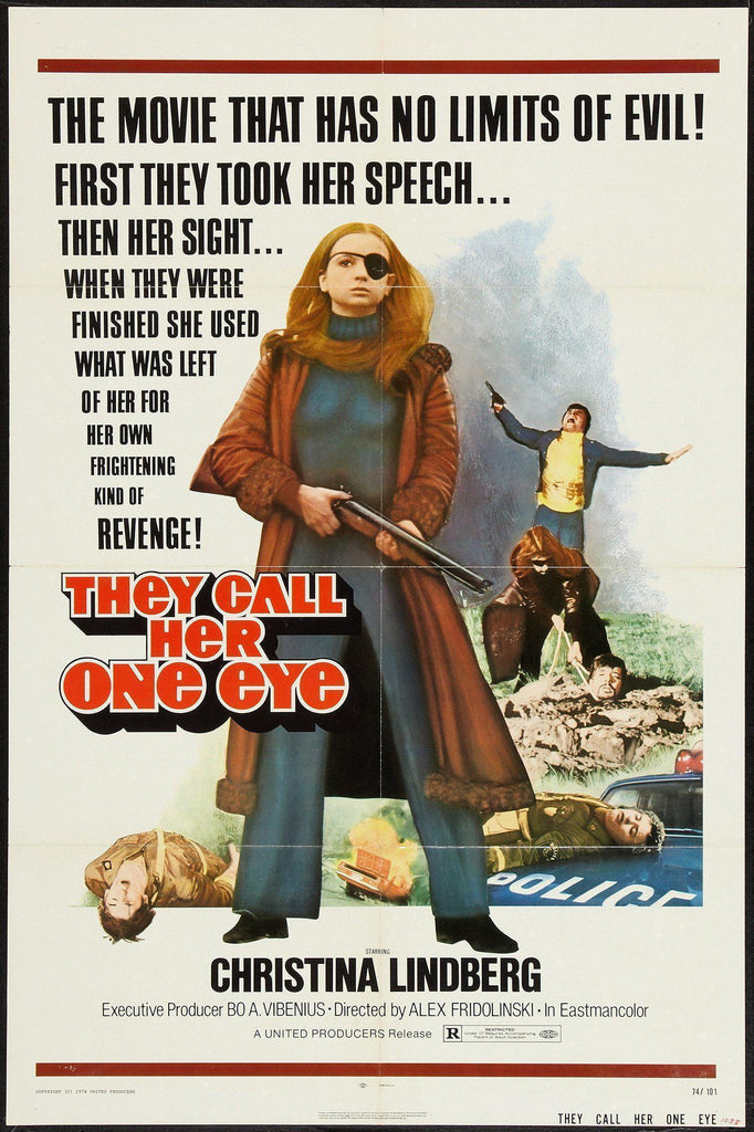 They Call Her One Eye Original Vintage Movie Poster