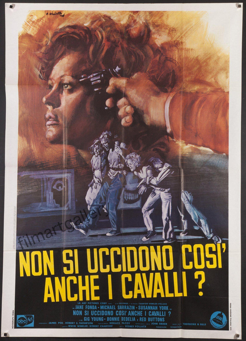 They Shoot Horses Don't They Italian 2 foglio (39x55) Original Vintage Movie Poster