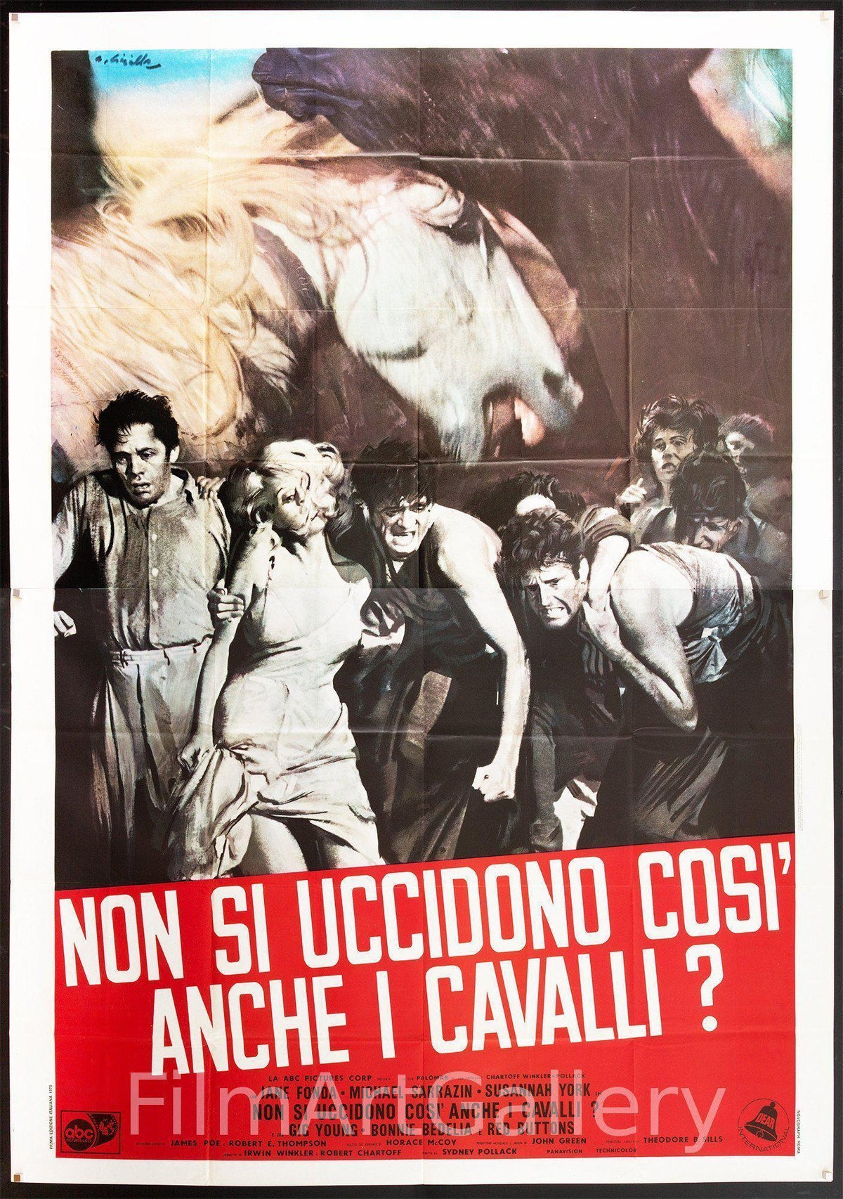 They Shoot Horses Don&#39;t They Italian 4 foglio (55x78) Original Vintage Movie Poster