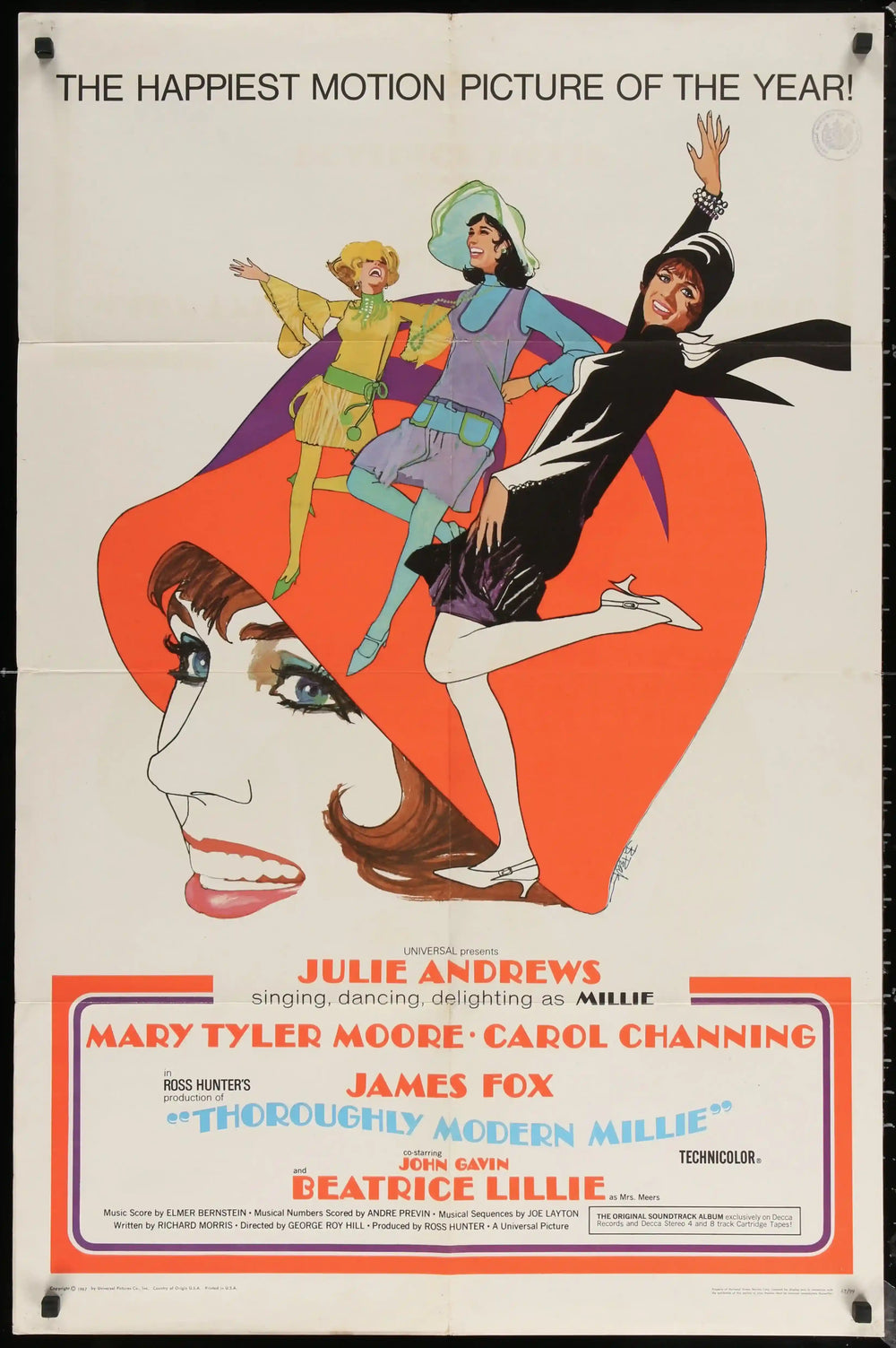 Thoroughly Modern Millie Original Vintage Movie Poster