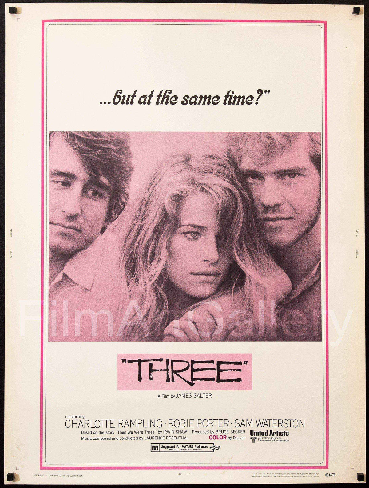 Three Movie Poster 1969 U.S. 30x40