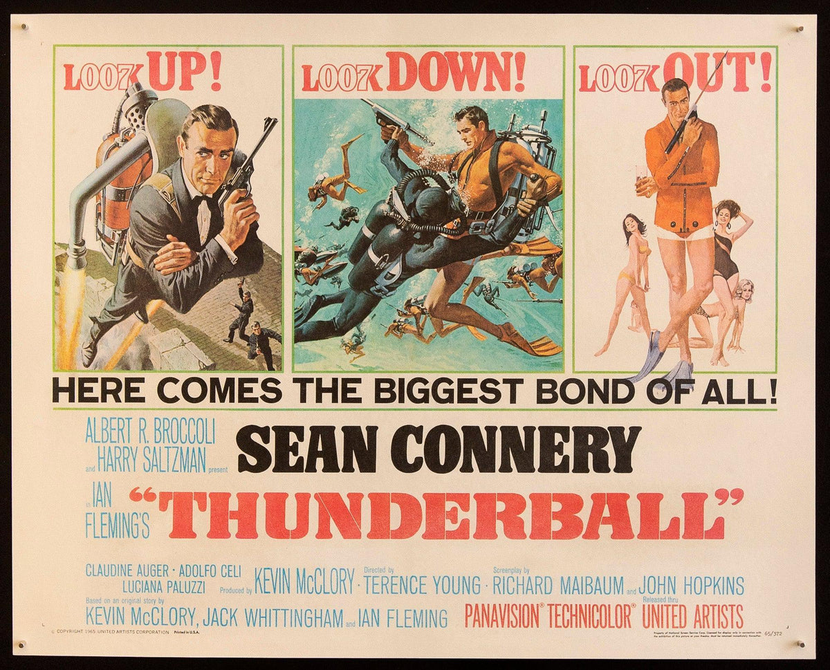 Thunderball Original Vintage Movie Poster