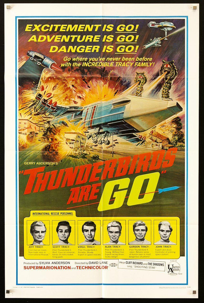 Thunderbirds Are Go Original Vintage Movie Poster