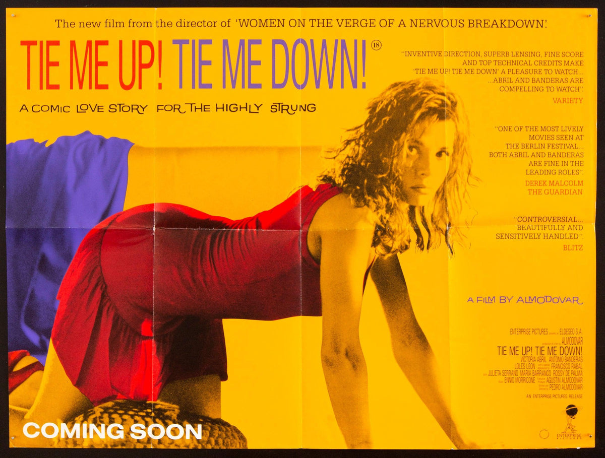 Tie Me Up! Tie Me Down! British Quad (30x40) Original Vintage Movie Poster