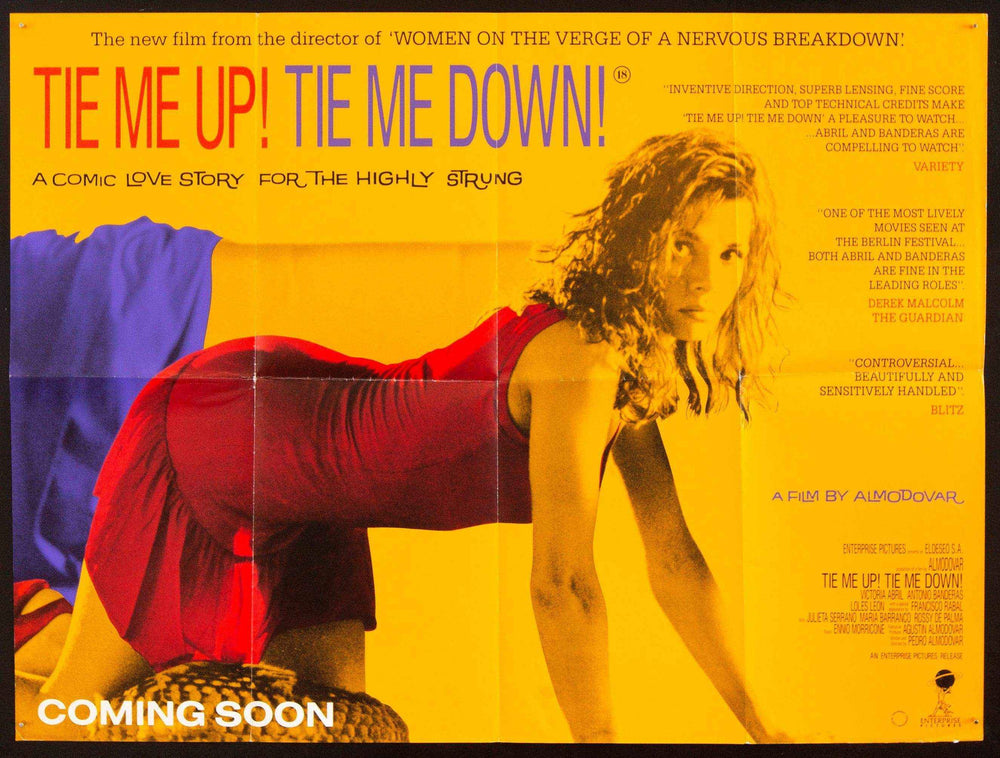 Tie Me Up! Tie Me Down! Original Vintage Movie Poster