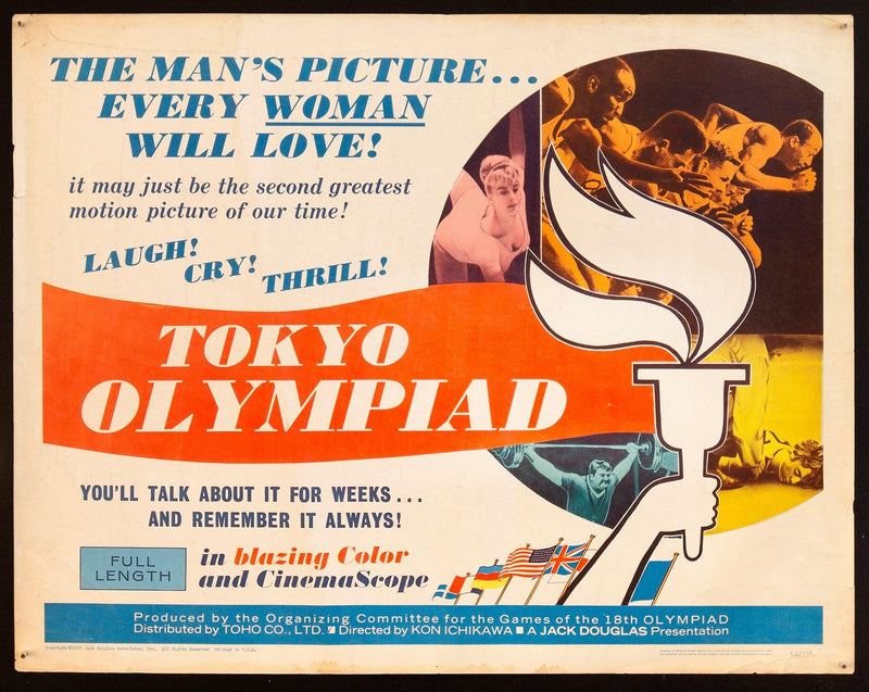 Tokyo Olympiad Half Sheet (22x28) Original Vintage Movie Poster