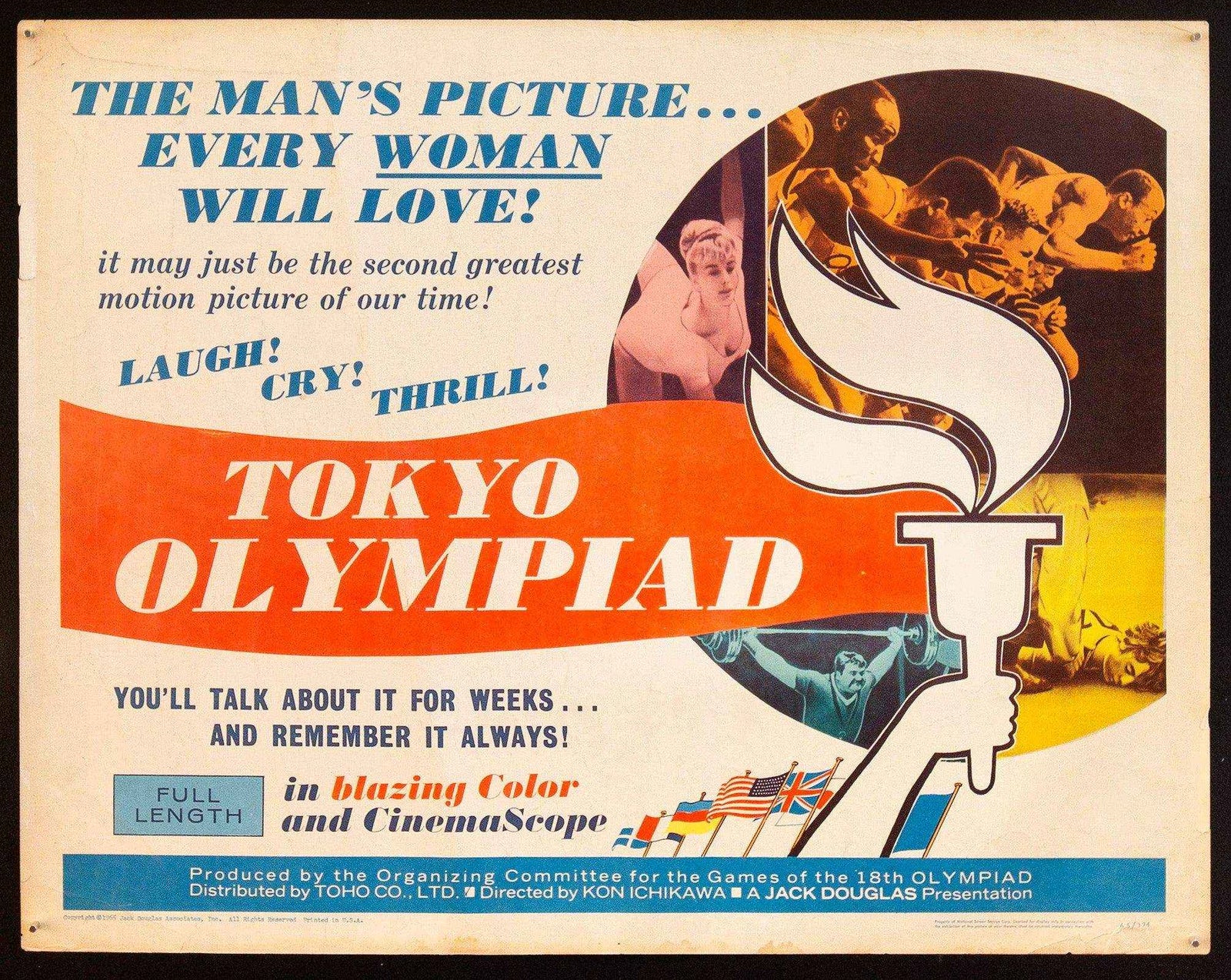 Tokyo Olympiad Original Vintage Movie Poster