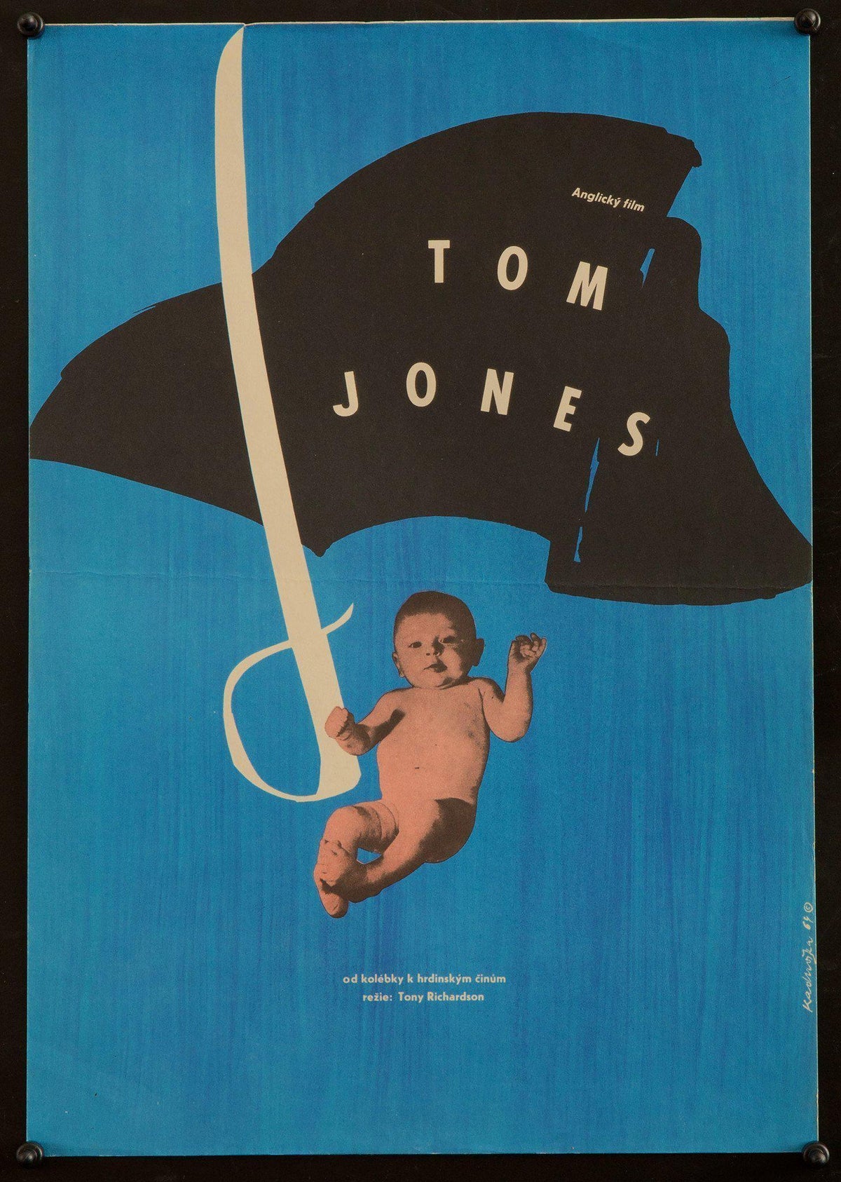 Tom Jones Czech Mini (11x16) Original Vintage Movie Poster