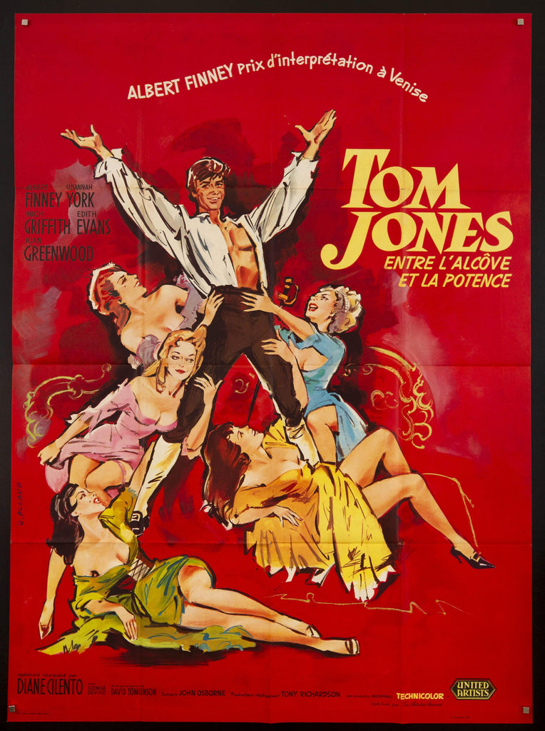 Tom Jones French 1 Panel (47x63) Original Vintage Movie Poster