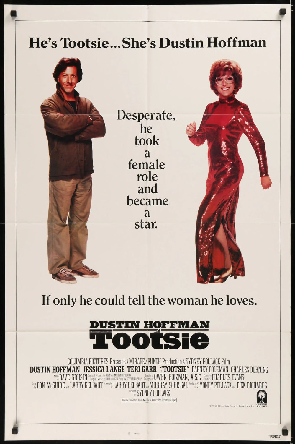 Tootsie Original Vintage Movie Poster