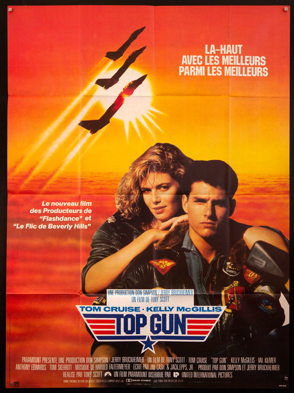 Top Gun Movie Poster 1986 French 1 Panel (47x63)