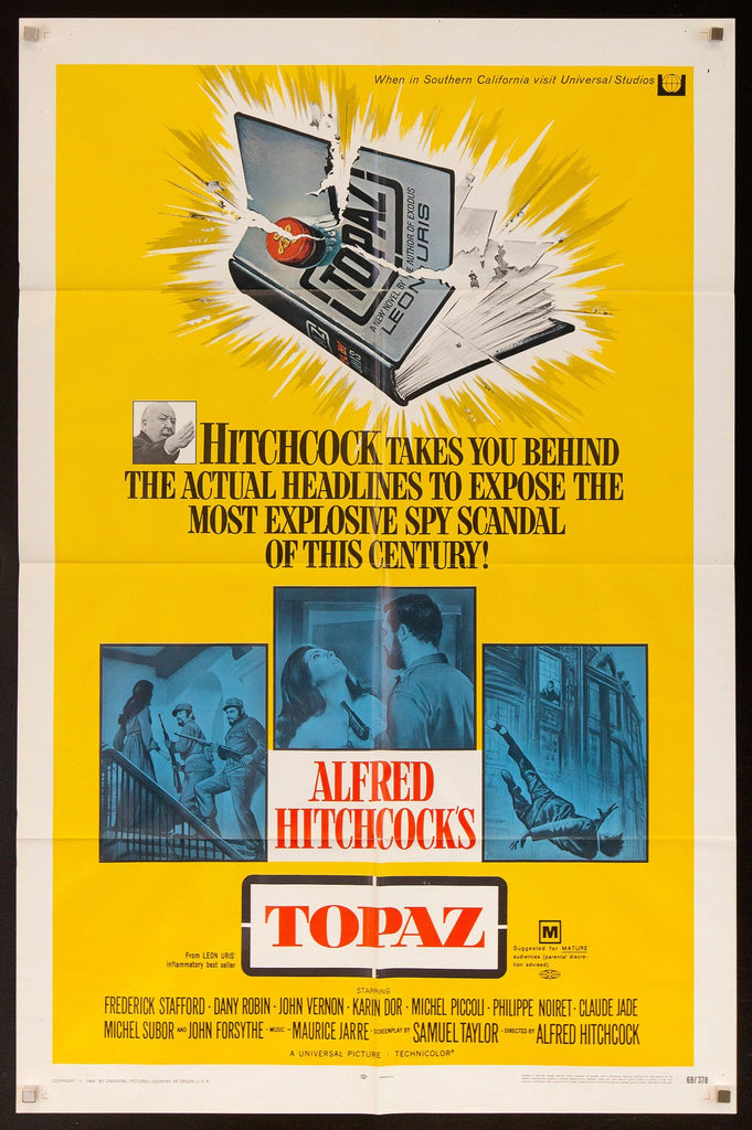 Topaz Original Vintage Movie Poster