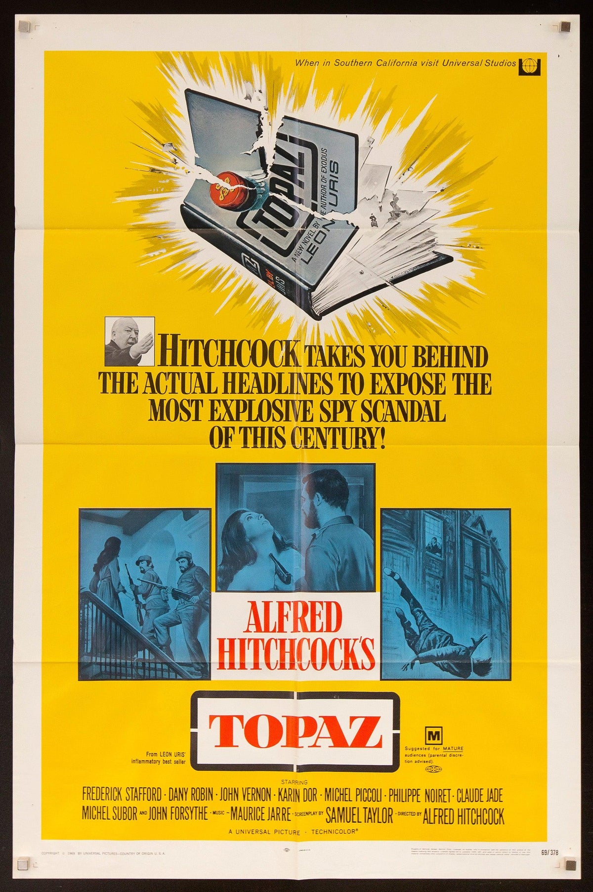 Topaz Original Vintage Movie Poster