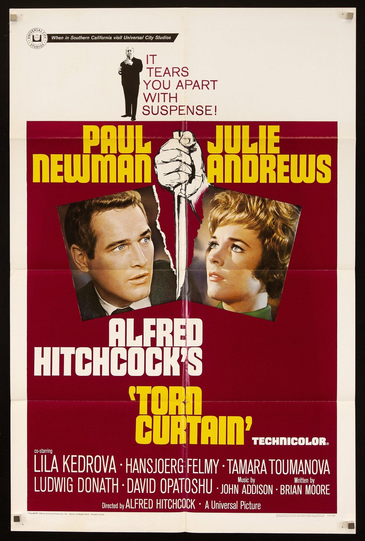 Torn Curtain Original Vintage Movie Poster