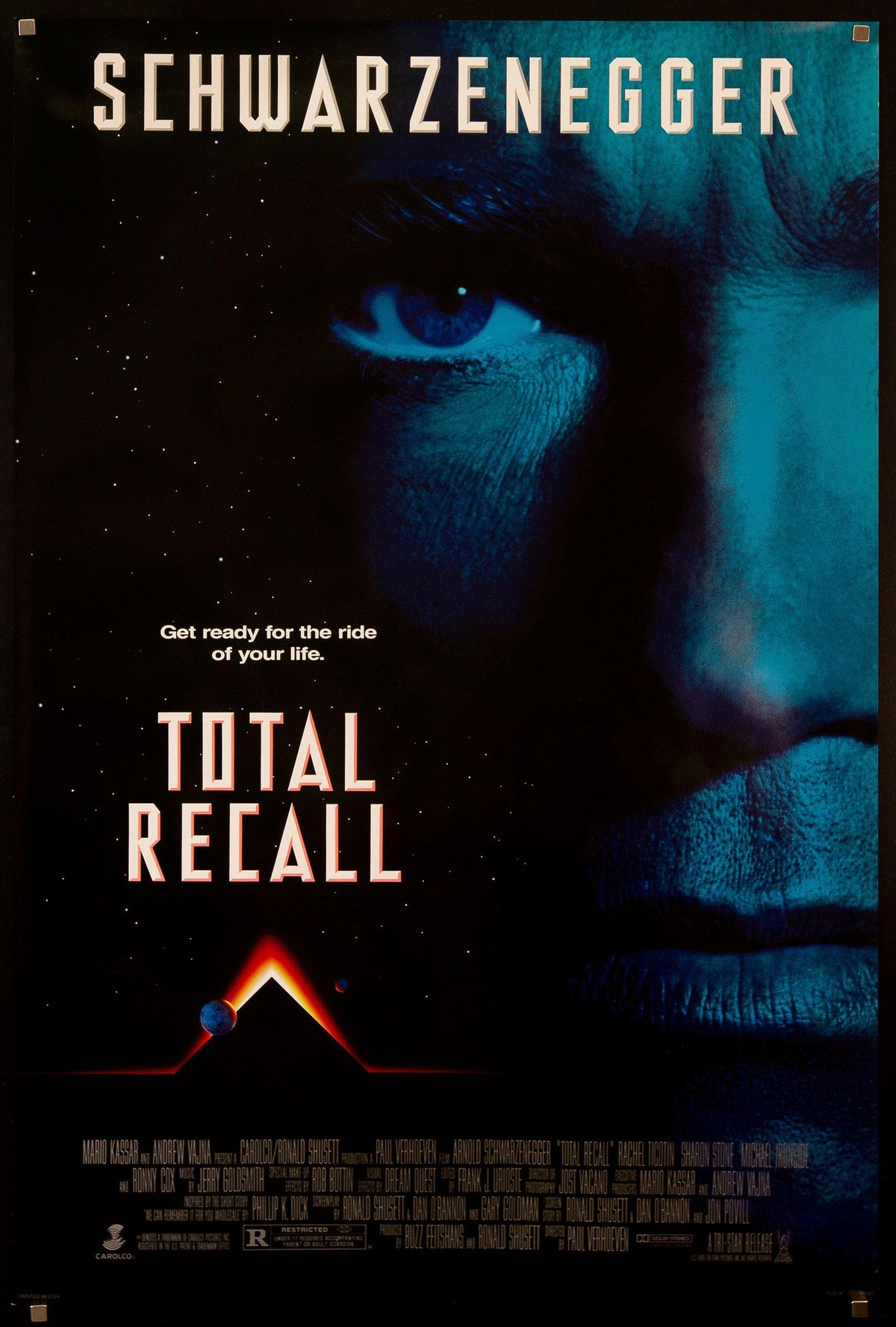 Total Recall 1 Sheet (27x41) Original Vintage Movie Poster