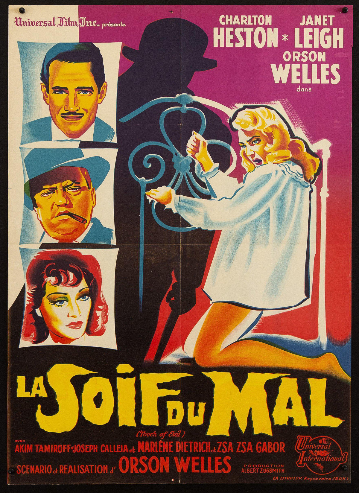 Touch of Evil French small (23x32) Original Vintage Movie Poster