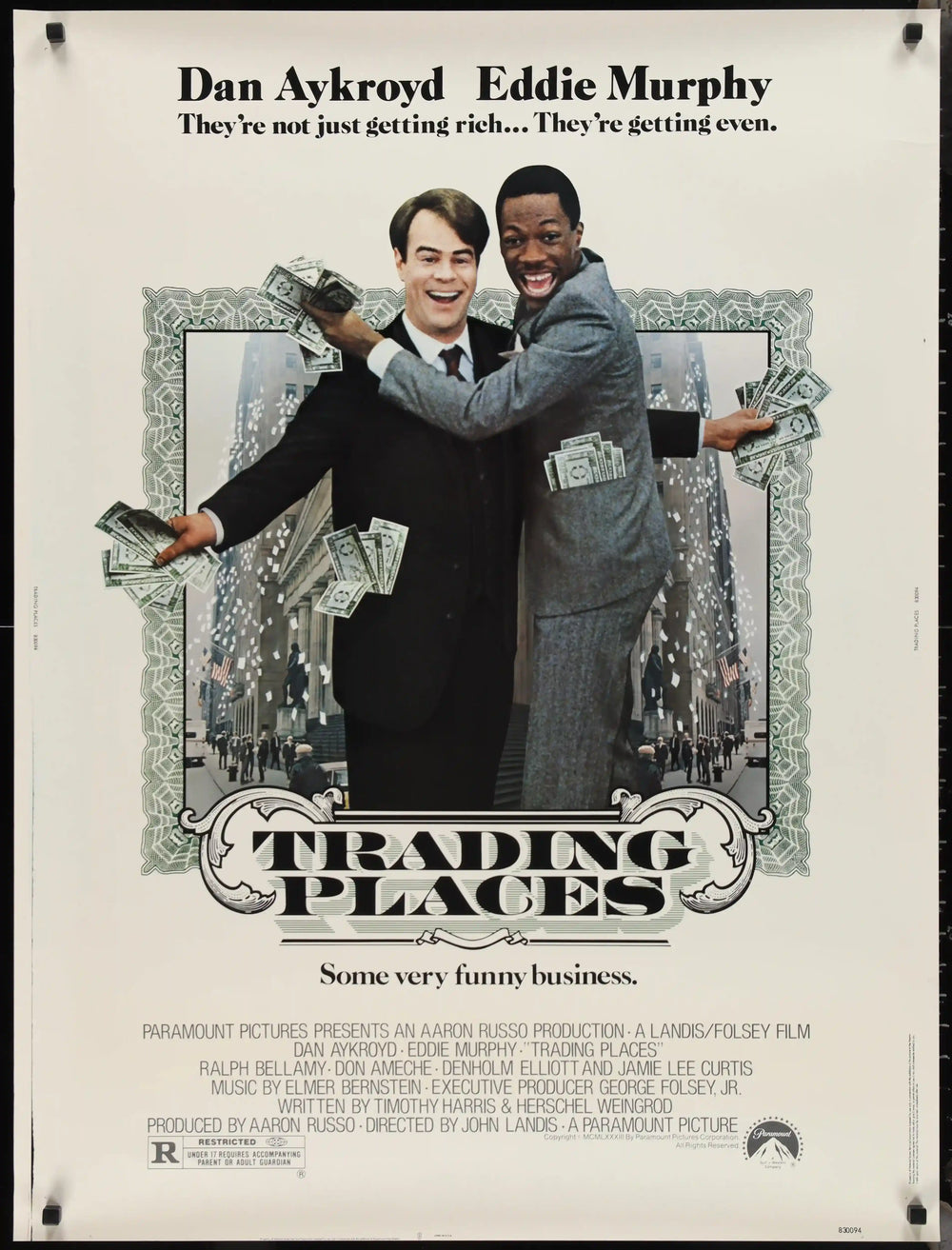 Trading Places Original Vintage Movie Poster