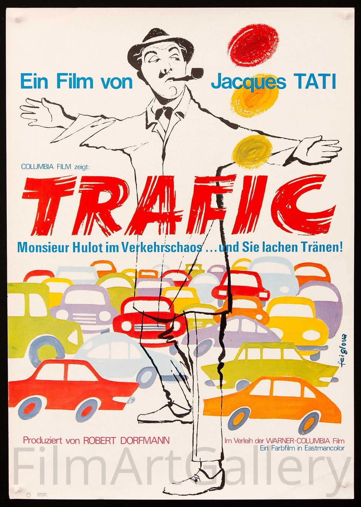 Trafic German A1 (23x33) Original Vintage Movie Poster