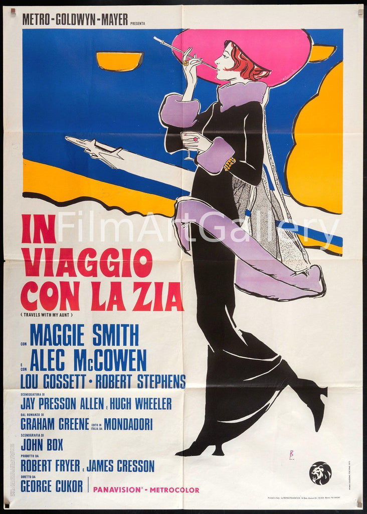 Travels with My Aunt (In Viaggio Con La Zia) Original Vintage Movie Poster