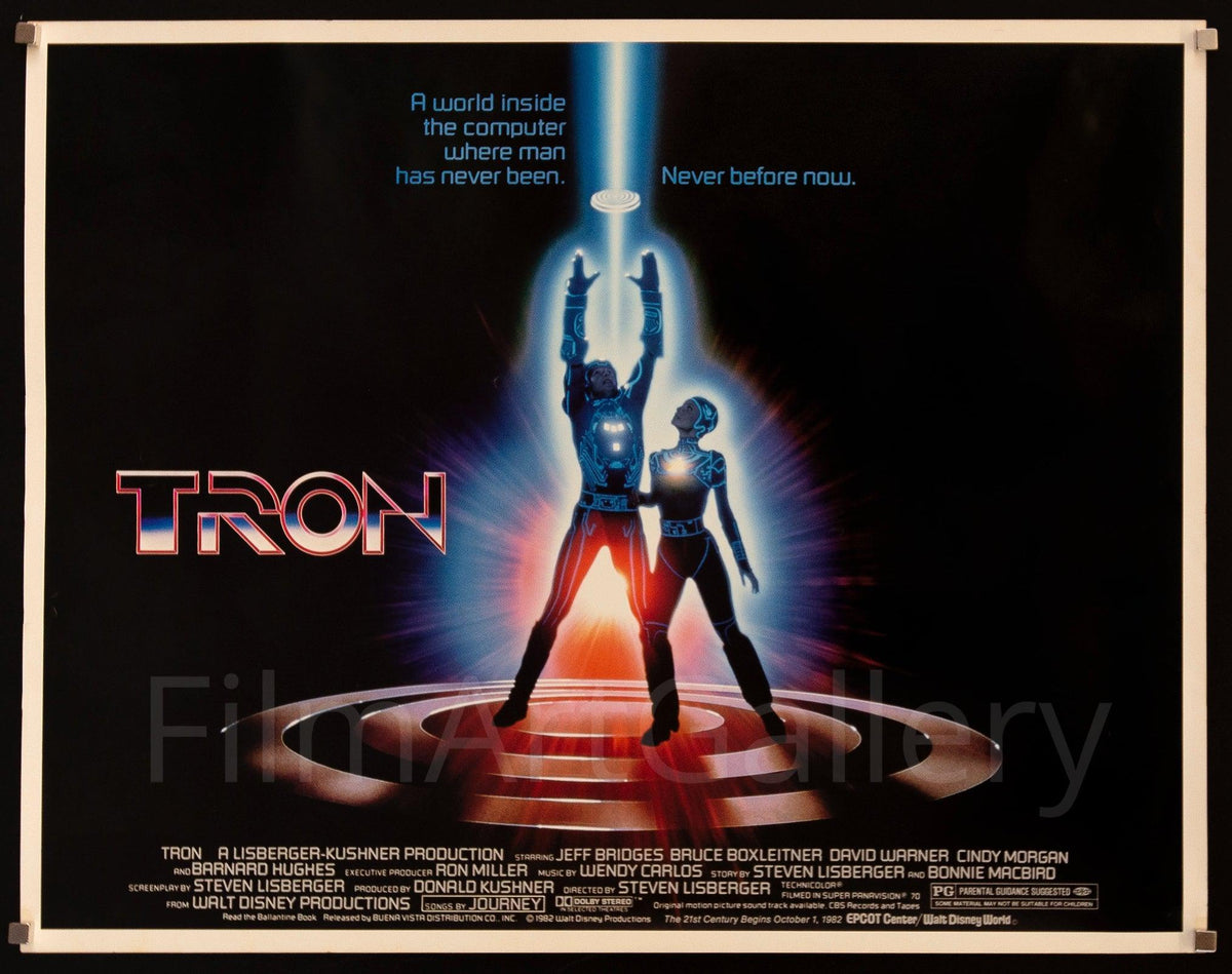 Tron Half Sheet (22x28) Original Vintage Movie Poster