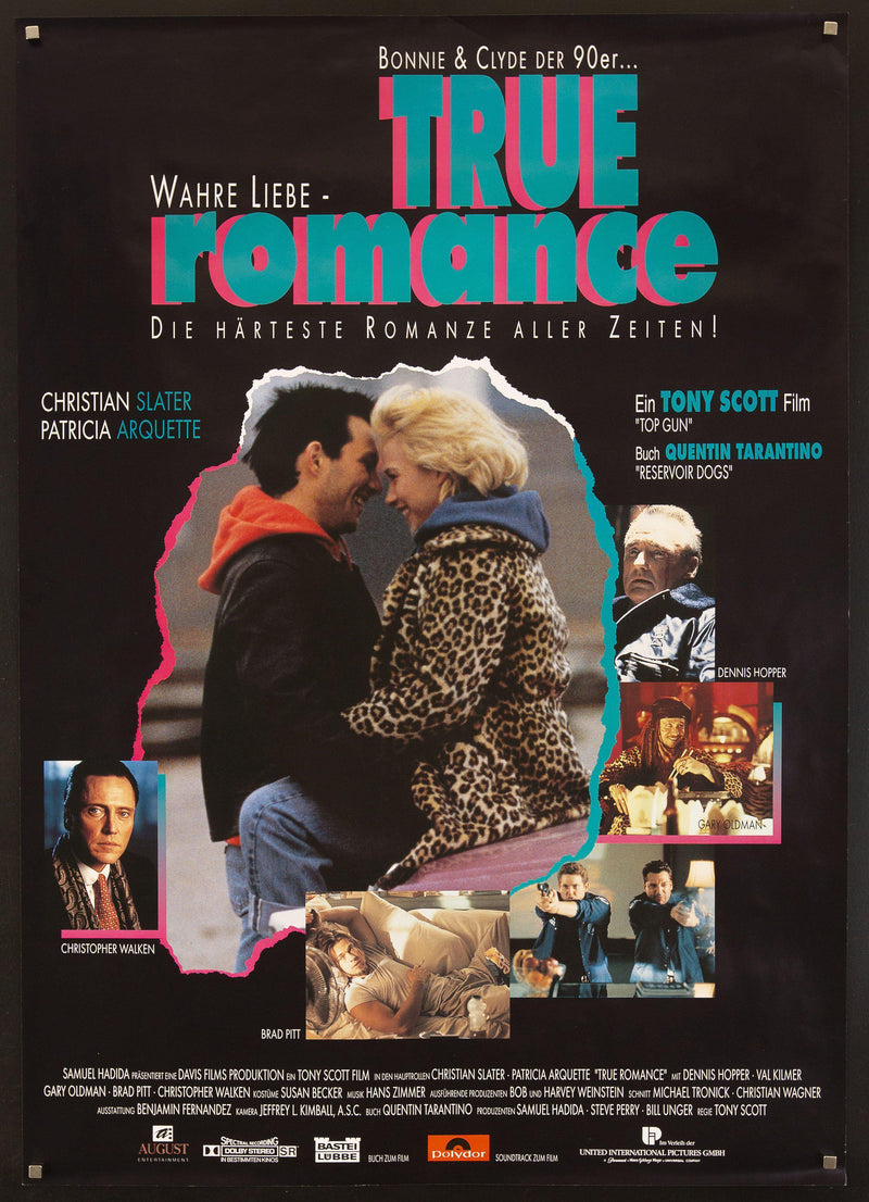 True Romance German A0 (33x46) Original Vintage Movie Poster