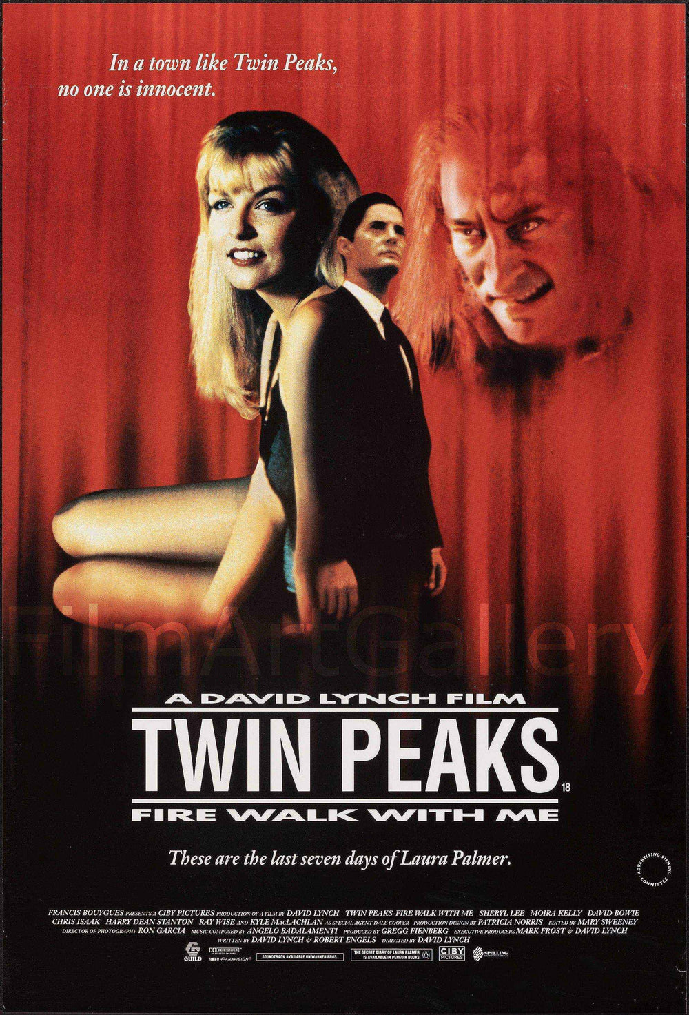 Twin Peaks Fire Walk With Me Original Vintage Movie Poster