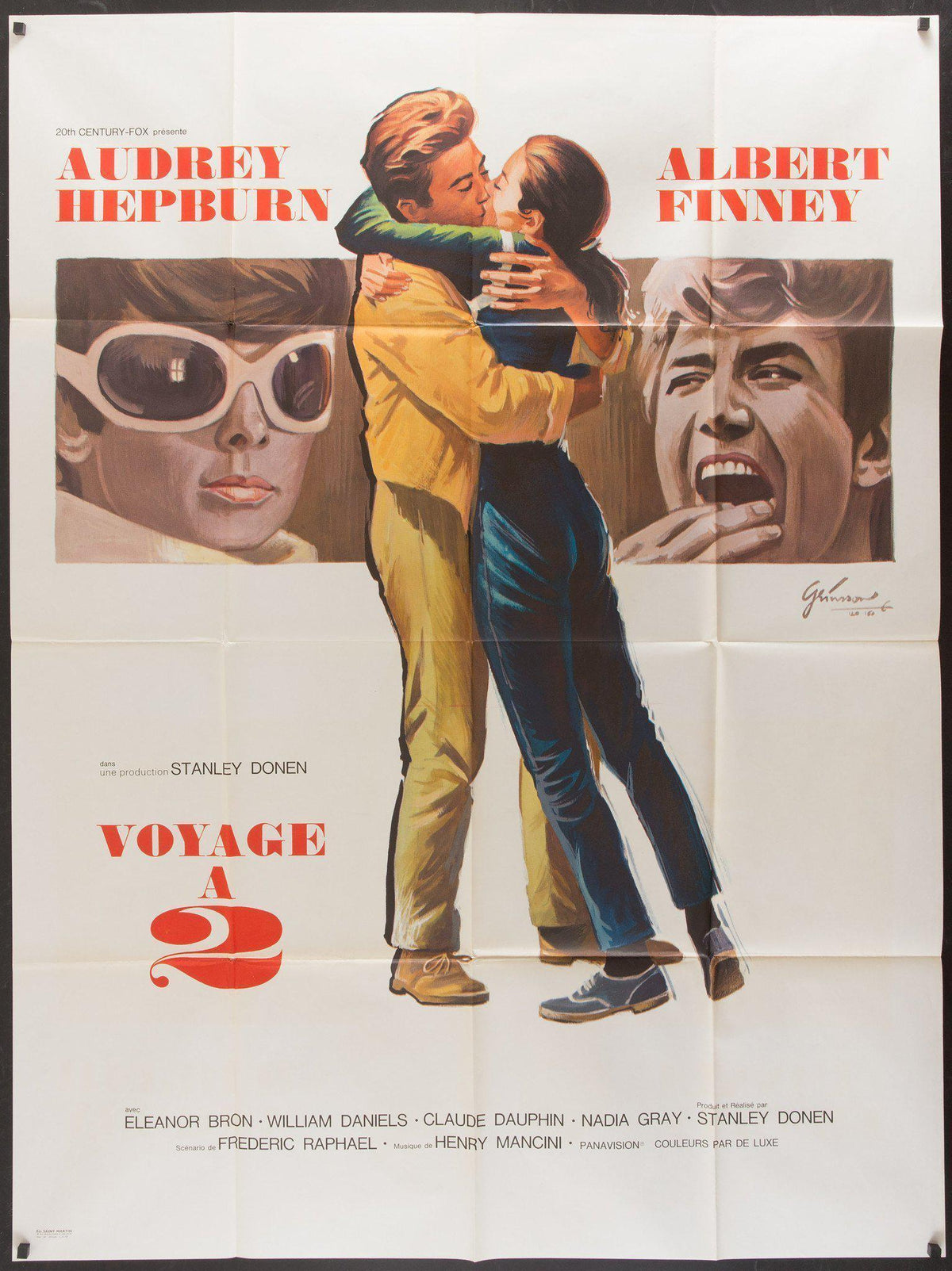 Two 2 For the Road Original Vintage Movie Poster