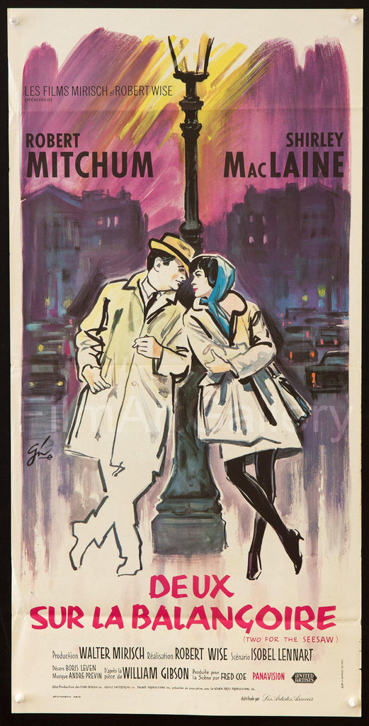 Two For the Seesaw Original Vintage Movie Poster