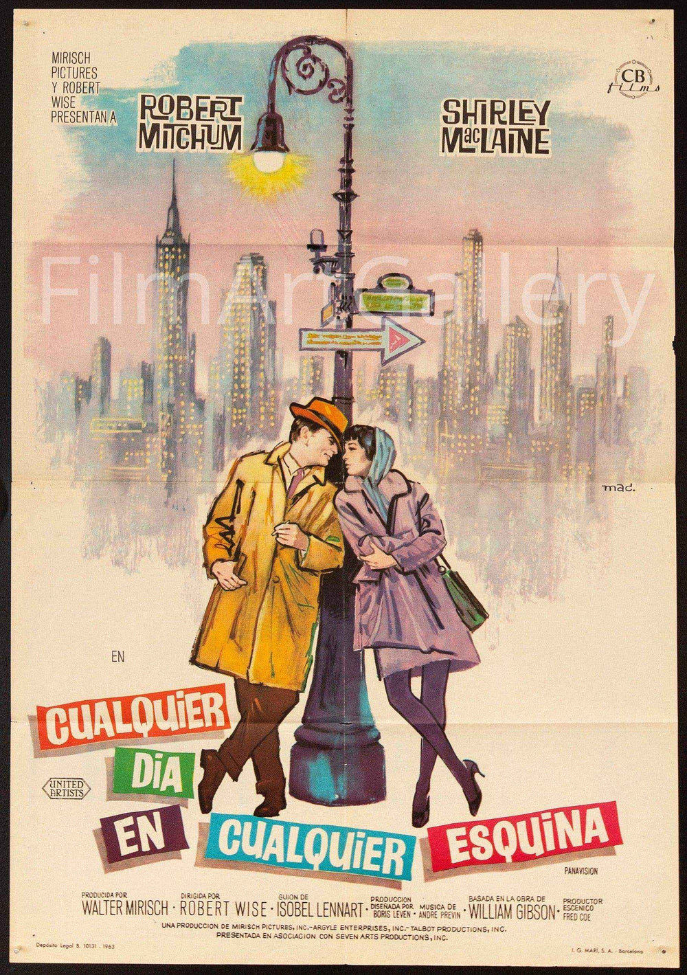 Two For the Seesaw Original Vintage Movie Poster
