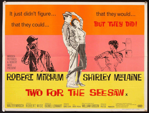 Two For the Seesaw Original Vintage Movie Poster