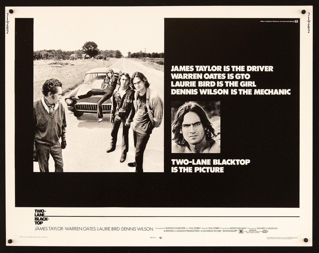 Two Lane Blacktop Original Vintage Movie Poster