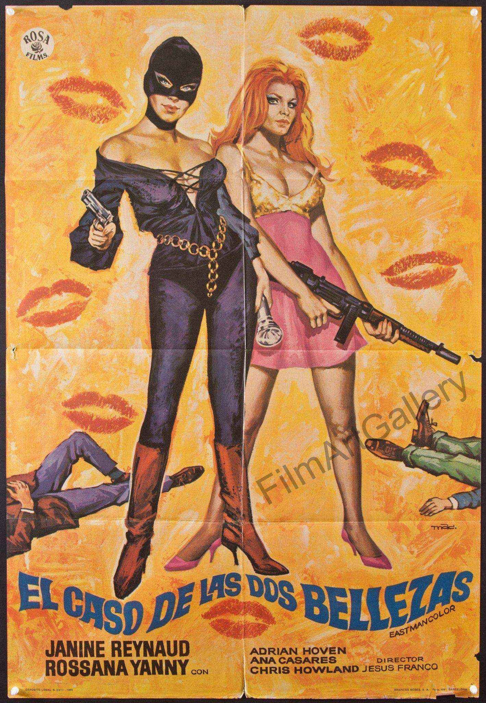 Two Undercover Angels (Sadist Erotica) Original Vintage Movie Poster