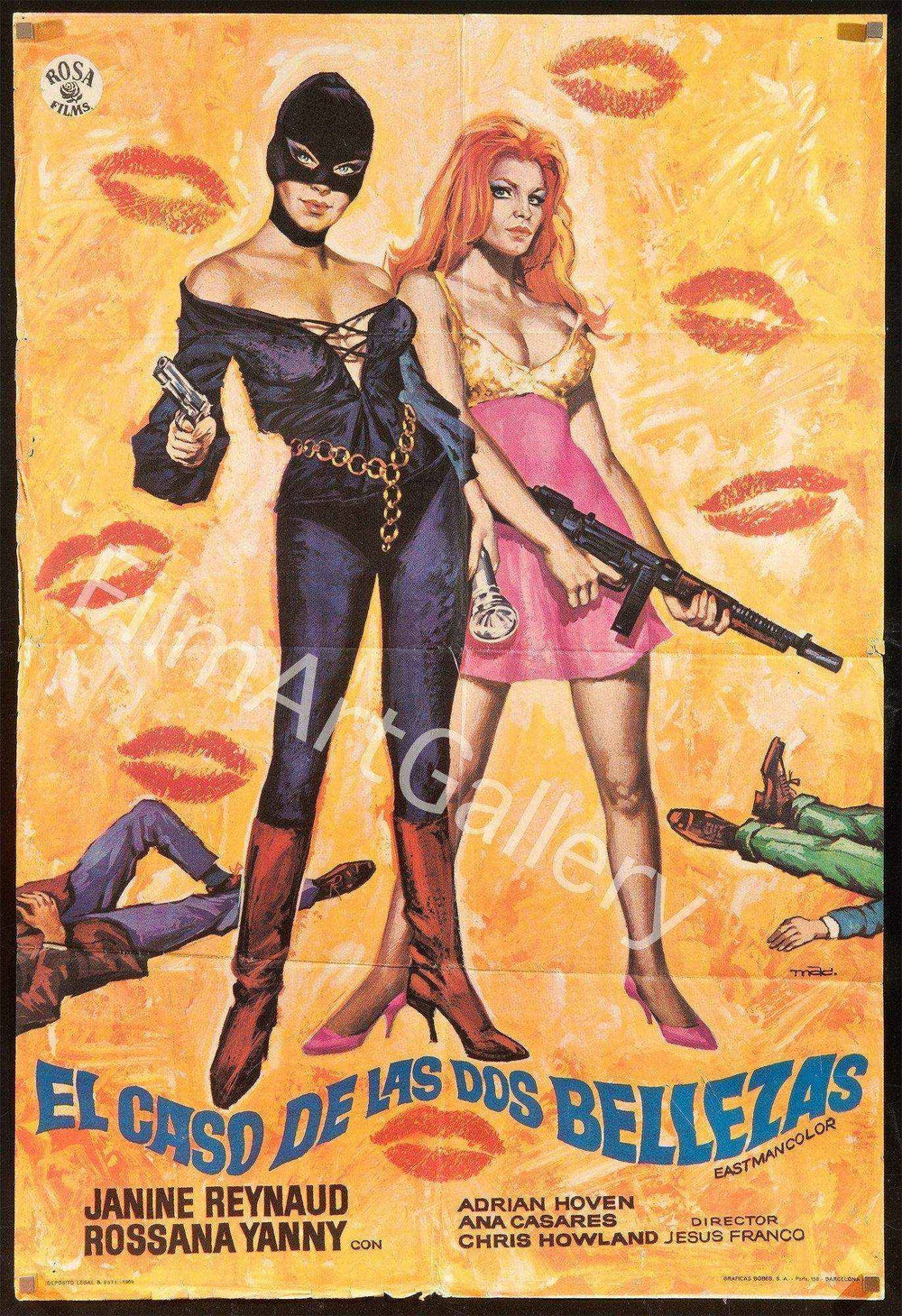 Two Undercover Angels (Sadist Erotica) Original Vintage Movie Poster