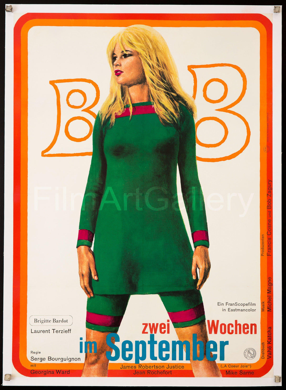 Two Weeks In September (A Coeur Joie) Original Vintage Movie Poster