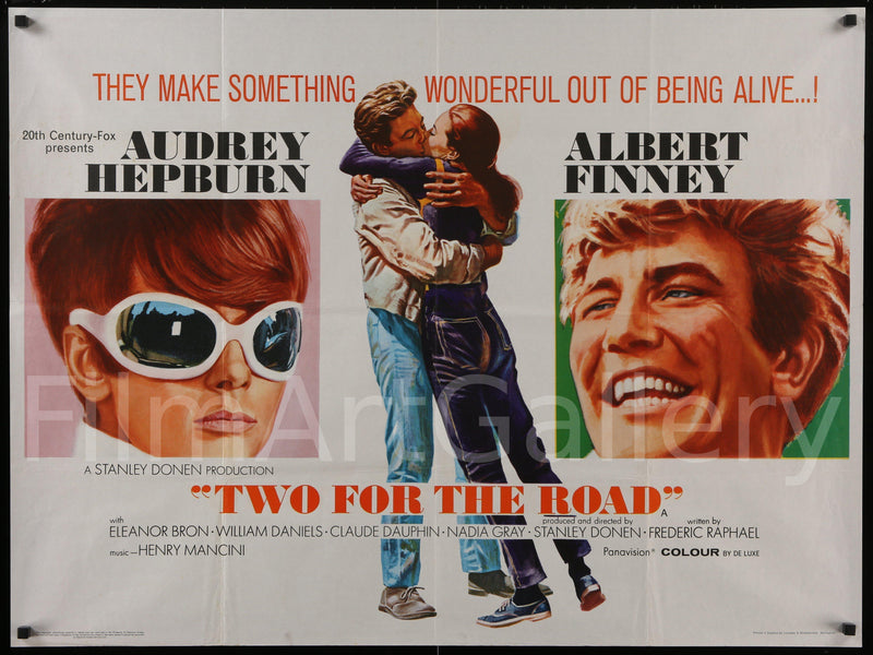 Two for the Road British Quad (30x40) Original Vintage Movie Poster