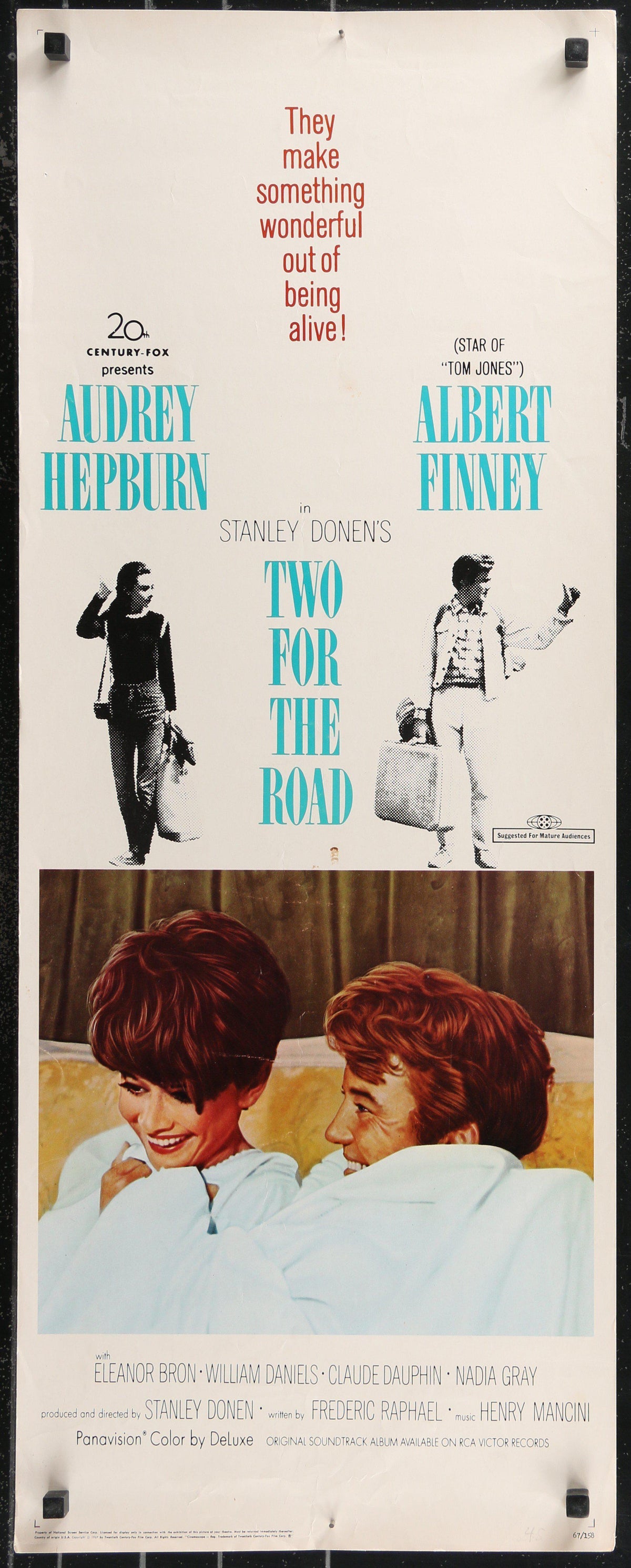 Two for the Road Insert (14x36) Original Vintage Movie Poster