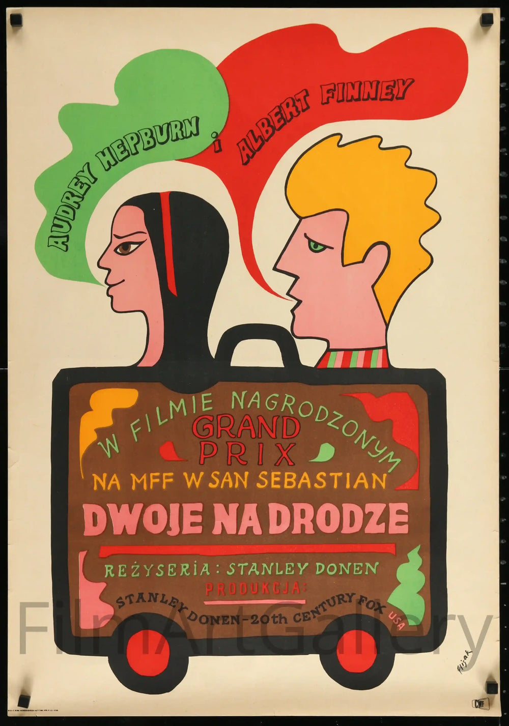 Two for the Road Original Vintage Movie Poster