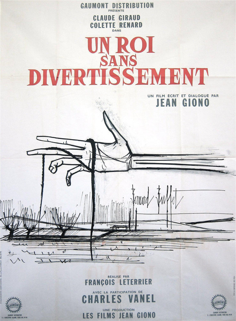 Un Roi Sans Divertissement Original Vintage Movie Poster