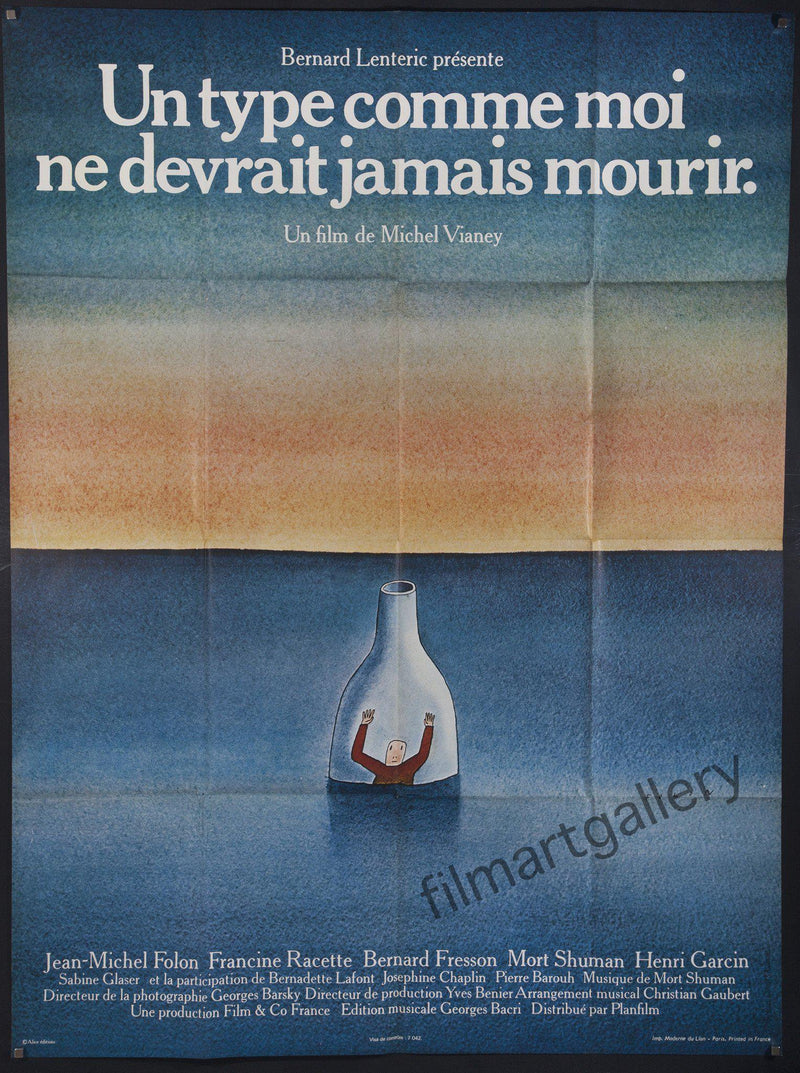 Un Type Comme Moi Ne Devrait Jamais Mourir French 1 panel (47x63) Original Vintage Movie Poster