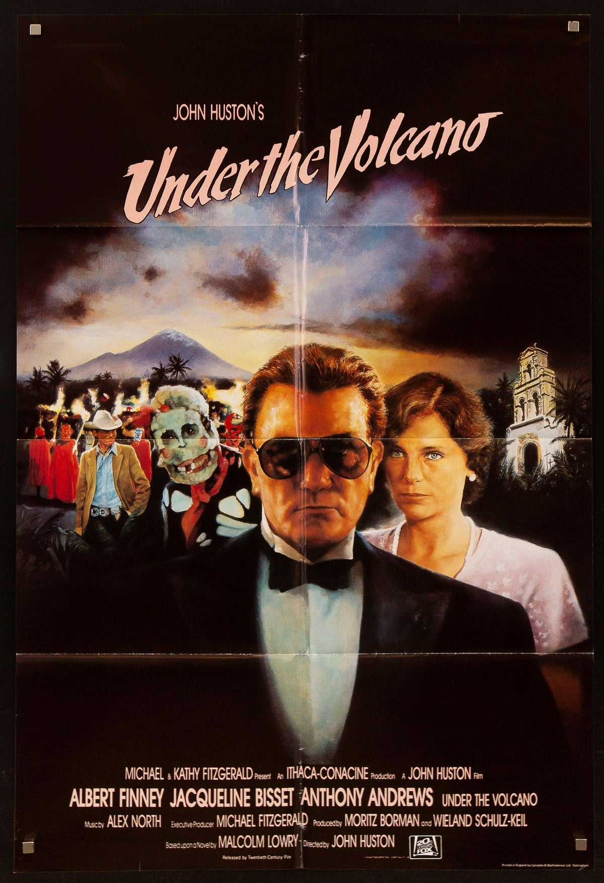 Under the Volcano 1 Sheet (27x41) Original Vintage Movie Poster