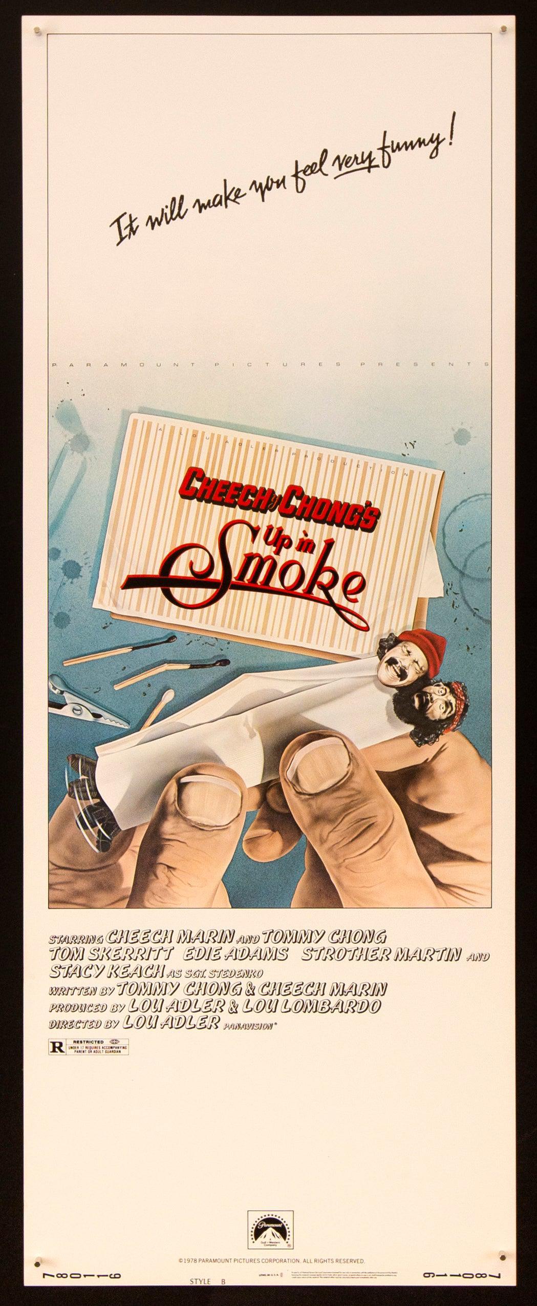 Up in Smoke Insert (14x36) Original Vintage Movie Poster
