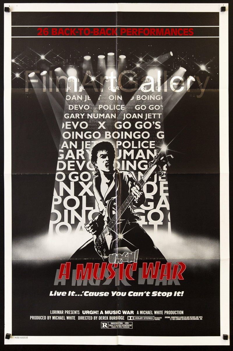Urgh! A Music War 1 Sheet (27x41) Original Vintage Movie Poster