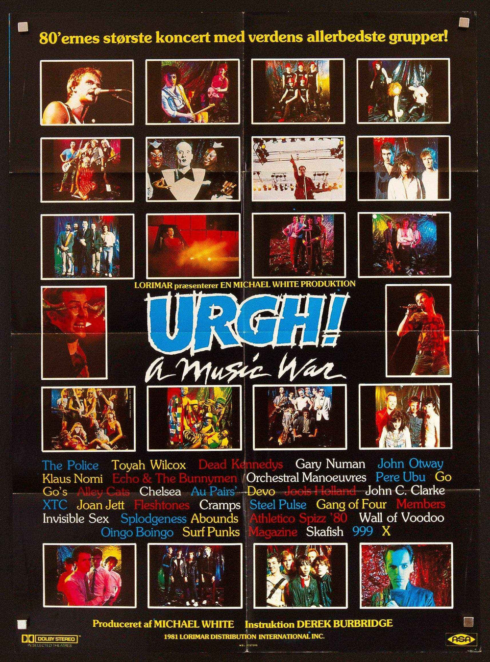 Urgh! A Music War Original Vintage Movie Poster