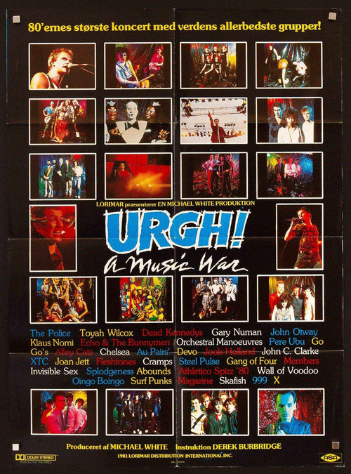 Urgh! A Music War Original Vintage Movie Poster